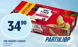 Coop Obs TINE YOGHURT 4 SMAKER tilbud