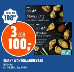 Coop Obs SMAK* WONTON/MONEYBAG tilbud