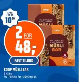 Coop Obs COOP MÜSLI BAR tilbud
