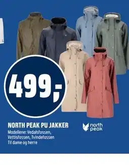 Coop Obs NORTH PEAK PU JAKKER tilbud