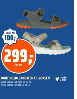 Coop Obs NORTHPEAK SANDALER TIL VOKSEN tilbud