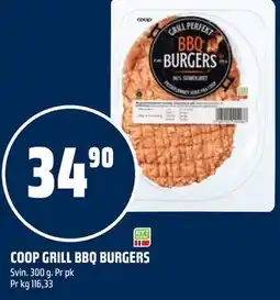 Coop Obs COOP GRILL BBQ BURGERS tilbud