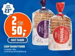 Coop Obs COOP FAVORITTBRØD tilbud