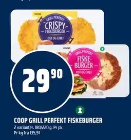 Coop Obs COOP GRILL PERFEKT FISKEBURGER tilbud