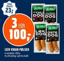Coop Obs LEIV VIDAR PØLSER tilbud