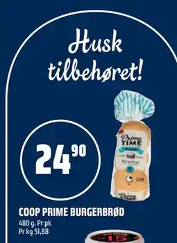 Coop Obs COOP PRIME BURGERBRØD tilbud