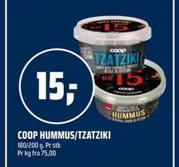 Coop Obs COOP HUMMUS/TZATZIKI tilbud