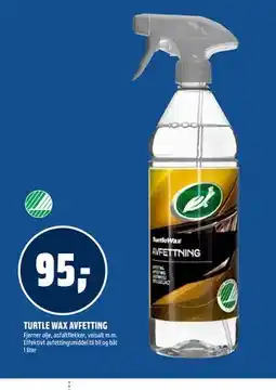 Coop Obs TURTLE WAX AVFETTING tilbud