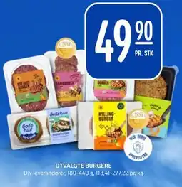 Rema 1000 UTVALGTE BURGERE tilbud