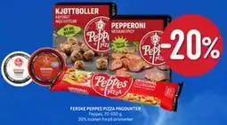 Rema 1000 FERSKE PEPPES PIZZA PRODUKTER tilbud