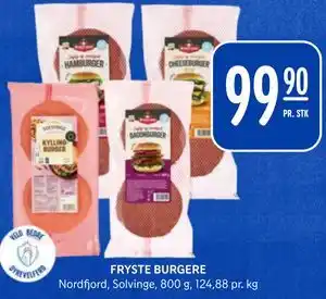 Rema 1000 FRYSTE BURGERE tilbud