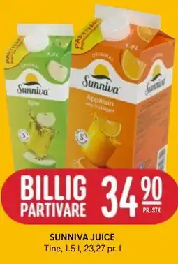 Rema 1000 SUNNIVA JUICE tilbud