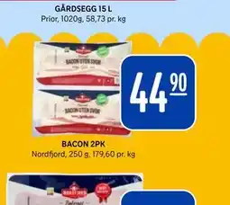 Rema 1000 BACON 2PK tilbud