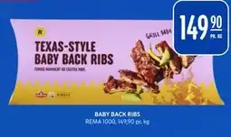 Rema 1000 BABY BACK RIBS tilbud