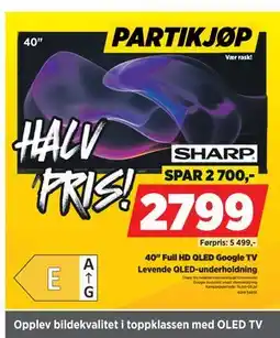 POWER 40 Full HD QLED Google TV tilbud