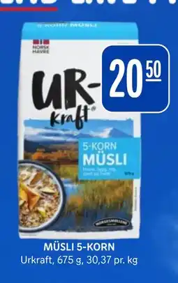 Rema 1000 MÜSLI 5-KORN tilbud