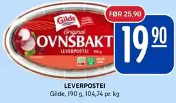 Rema 1000 LEVERPOSTEI tilbud