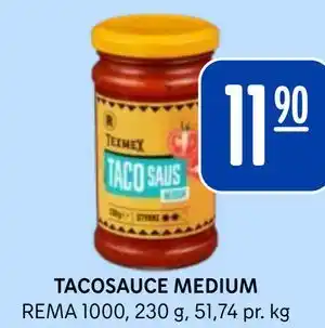 Rema 1000 TACOSAUCE MEDIUM tilbud