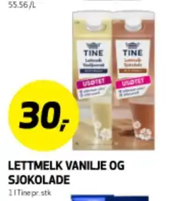 Bunnpris LETTMELK VANILJE OG SJOKOLADE tilbud