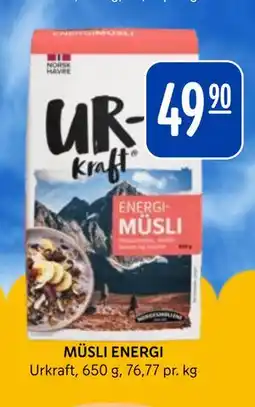 Rema 1000 MÜSLI ENERGI tilbud