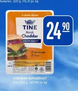 Rema 1000 CHEDDAR BURGEROST tilbud