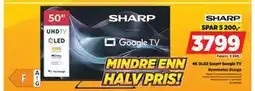 POWER SHARP 4K QLED Smart Google TV tilbud