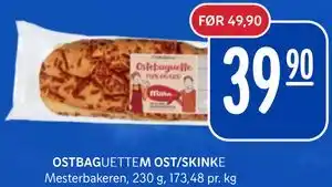 Rema 1000 OSTBAGUETTE M OST/SKINKE tilbud