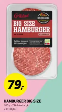 Bunnpris HAMBURGER BIG SIZE tilbud