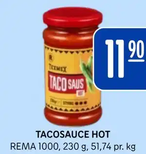 Rema 1000 TACOSAUCE HOT tilbud