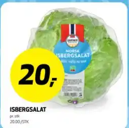 Bunnpris ISBERGSALAT tilbud