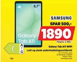 POWER Samsung Galaxy Tab A11 WIFI tilbud