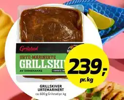 Bunnpris GRILLSKIVER URTEMARINERT tilbud