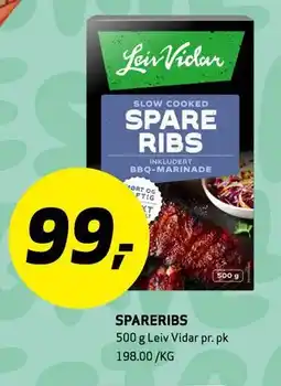 Bunnpris SPARERIBS tilbud