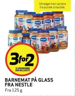 Bunnpris BARNEMAT PÅ GLASS FRA NESTLE tilbud