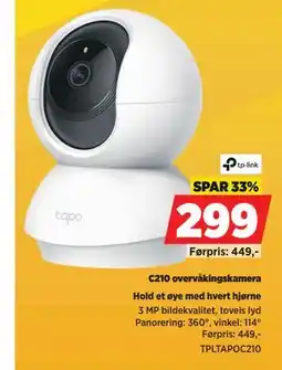 POWER TP-Link C210 overvåkingskamera tilbud