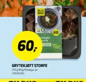 GRYTEKJØTT STORFE