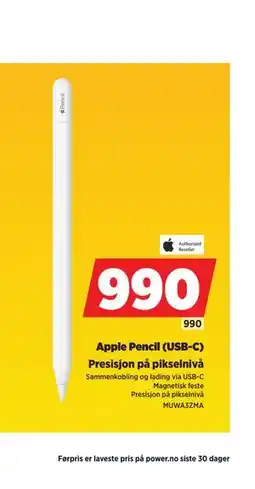 POWER Apple Pencil (USB-C) tilbud