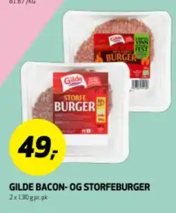 Bunnpris GILDE BACON- OG STORFEBURGER tilbud