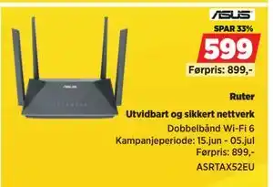 POWER Asus Ruter tilbud