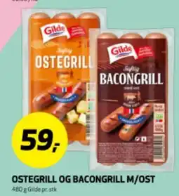 Bunnpris OSTEGRILL OG BACONGRILL M/OST tilbud
