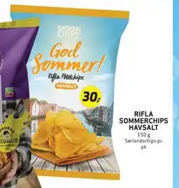 Bunnpris RIFLA SOMMERCHIPS HAVSALT tilbud