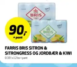 Bunnpris FARRIS BRIS SITRON & SITRONGRESS OG JORDBÆR & KIWI tilbud