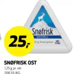 Bunnpris SNØFRISK OST tilbud