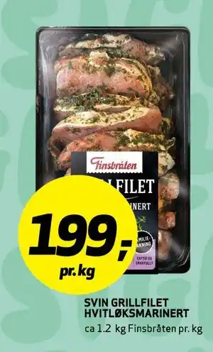 Bunnpris SVIN GRILLFILET HVITLØKSMARINERT tilbud
