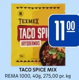 Rema 1000 TACO SPICE MIX tilbud