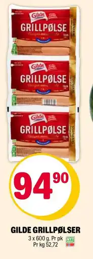 Coop Extra GILDE GRILLPØLSER tilbud
