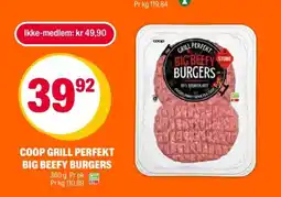Coop Extra COOP GRILL PERFEKT BIG BEEFY BURGERS tilbud