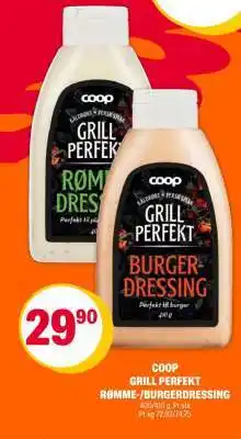 Coop Extra COOP GRILL PERFEKT RØMME-/BURGERDRESSING tilbud