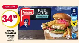 Coop Extra FINDUS FISH & CRISP BURGER tilbud