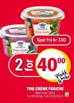 Coop Extra TINE Crème Fraîche tilbud